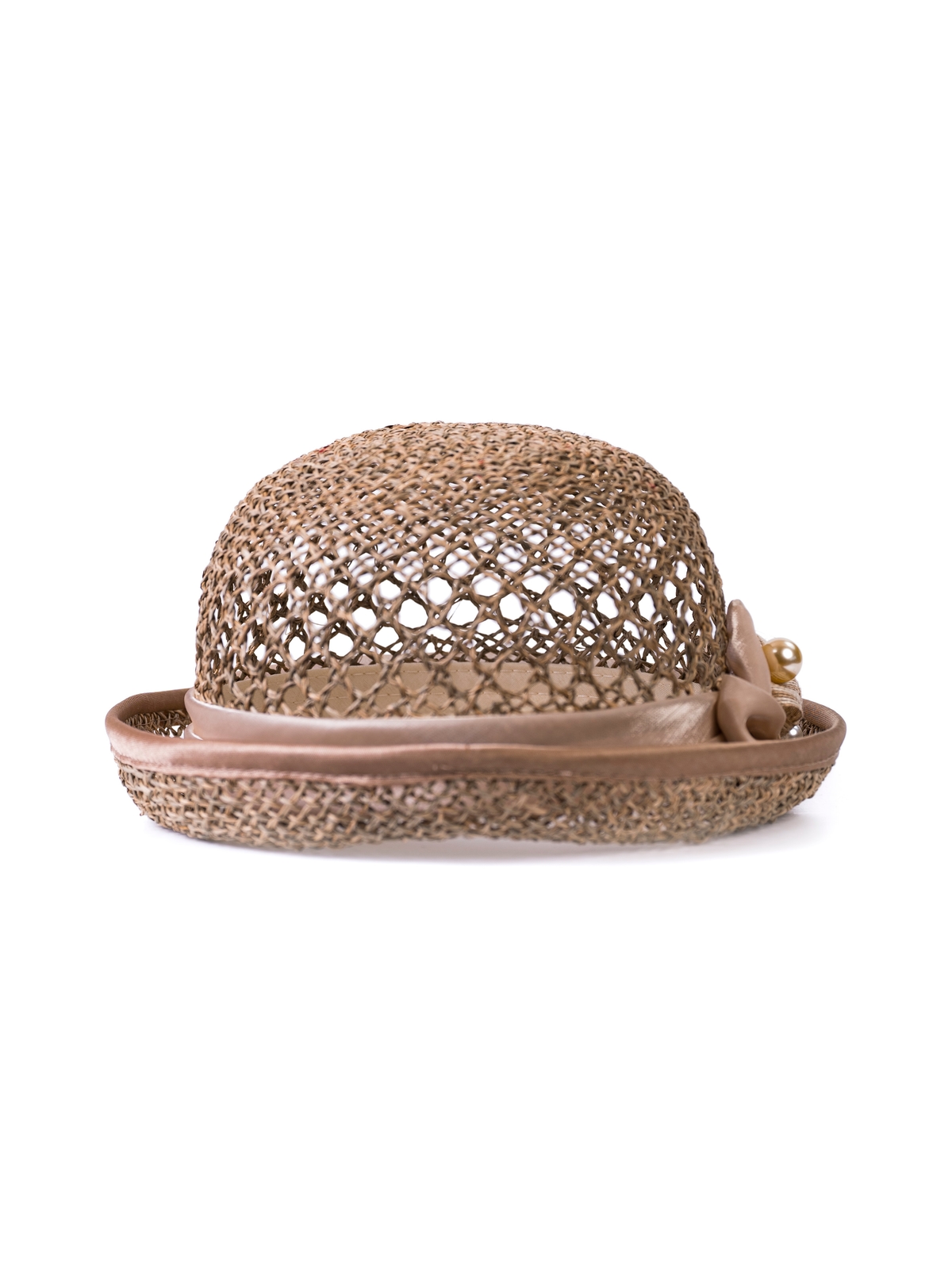 Соломенная шляпка № 40 с ажуром по тулии--5