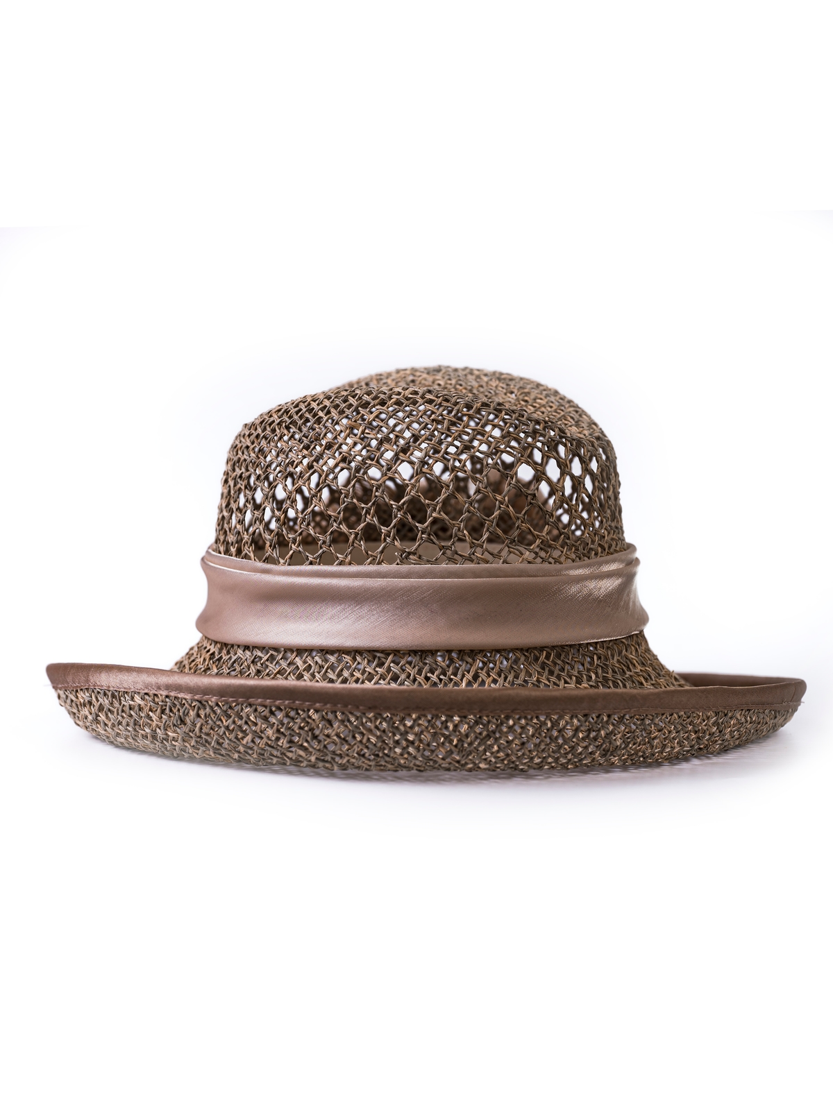 Соломенная шляпка 75 с ажуром по тулии --4
